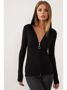 Milan Kiss Kardigan w kolorze czarnym rozmiar: XL. Czarne bluzki Milan Kiss. Za 122,67 zł.