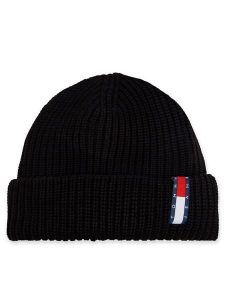 Tommy Jeans Czapka Im Tju Unisex Beanie AU0AU01808 Czarny. Czarne czapki Tommy Jeans, bez wzorów, z jeansu. Za 149,99 zł.