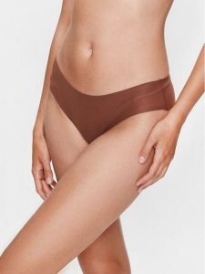 Chantelle Figi klasyczne Soft Stretch C26430 Brązowy. Brązowe figi Chantelle, bez wzorów, z syntetyku. Za 79,99 zł.