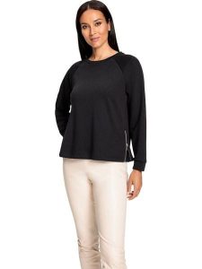 Heine Bluza w kolorze czarnym rozmiar: 48. Czarne bluzy Heine, bez wzorów, bez kaptura. Za 78,99 zł.