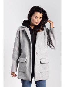 Awama Kurtka przejściowa w kolorze szarym rozmiar: L. Szare kurtki Awama, l, bez wzorów, bez kaptura. Za 235,50 zł.