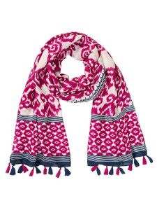 Olsen Szal w kolorze fioletowym rozmiar: onesize. Różowe szaliki Olsen, bez wzorów, z materiału. Za 96,37 zł.