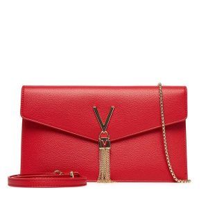 Torebka Valentino. Czerwone torebki wieczorowe Valentino, bez wzorów, bez dodatków. Za 439,99 zł.