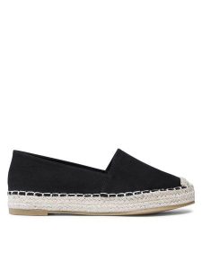 Jenny Fairy Espadryle WSS990-106 Czarny. Czarne espadryle Jenny Fairy, bez wzorów, z materiału, bez obcasa. Za 79,99 zł.