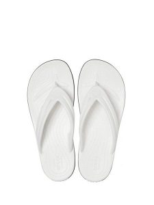 Crocs Japonki w kolorze białym rozmiar: 36/37. Białe klapki Crocs, bez wzorów, z otwartym noskiem, bez obcasa. Za 111,84 zł.