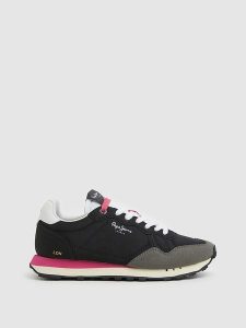 Pepe Jeans FOOTWEAR Sneakersy w kolorze czarnym rozmiar: 36. Czarne trampki Pepe Jeans FOOTWEAR, bez wzorów, z jeansu, bez zapięcia. Za 171,28 zł.