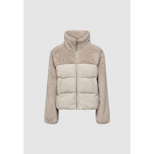 Kurtka puchowa Kobieta ONLY ONLWANJA FUR PUFFER MIX JACKET NOOS OT. Brązowe kurtki ONLY, na zimę, bez wzorów, z puchu, bez kaptura. W wyprzedaży za 365,85 zł.