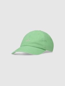 4F Czapka z daszkiem strapback damska - zielona Uniwersalny. Zielone czapki 4f, bez wzorów, z bawełny, sportowe. W wyprzedaży za 29,99 zł.
