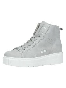 Gabor Skórzane sneakersy w kolorze szarym rozmiar: 39. Szare trampki Gabor, bez wzorów, z materiału, za kostkę, bez zapięcia. Za 325,03 zł.