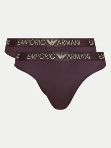 Emporio Armani Underwear Komplet 2 par stringów 163333 4F235 05093 Fioletowy. Fioletowe komplety bielizny Emporio Armani Underwear, bez wzorów, z syntetyku. Za 139,99 zł.