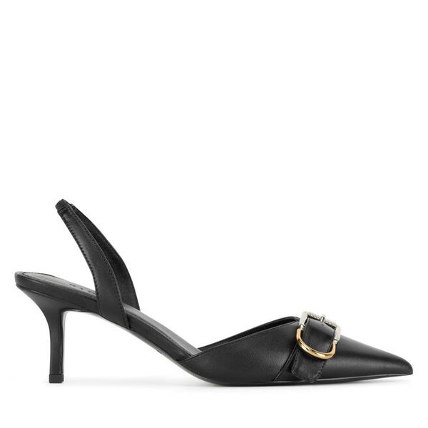 Szpilki Badura. Czarne szpilki Badura, bez wzorów, bez obcasa. Za 399,99 zł.