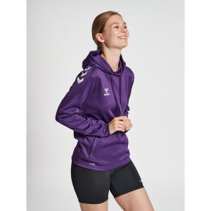 Bluza do piłki ręcznej damska Hummel Core XK z kapturem. Białe bluzy Hummel, s, bez wzorów, z kapturem. Za 191,00 zł.