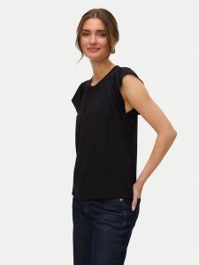Vero Moda Bluzka Bella 10325248 Czarny Standard Fit. Czarne bluzki Vero Moda, s, bez wzorów, z wiskozy, bez kołnierzyka, bez ramiączek. Za 69,99 zł.