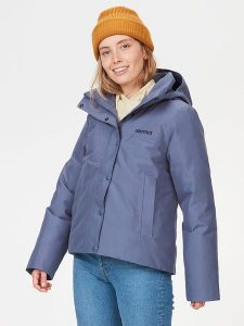 Marmot Kurtka puchowa "Chelsea" w kolorze błękitnym rozmiar: L. Niebieskie kurtki Marmot, l, bez wzorów, z puchu, bez kaptura. Za 549,06 zł.