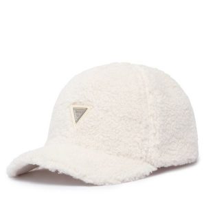 Czapka z daszkiem Guess. Białe czapki Guess, z aplikacjami. Za 134,99 zł.