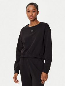Armani Exchange Bluza XW000086 AF10172 UC001 Czarny Regular Fit. Czarne bluzy Armani Exchange, l, bez wzorów, z syntetyku, bez kaptura. Za 299,99 zł.
