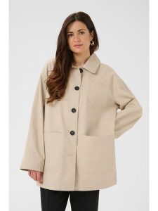Kaffe Kurtka przejściowa w kolorze beżowym rozmiar: 44. Brązowe kurtki Kaffe, bez wzorów, bez kaptura. Za 304,99 zł.