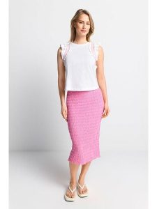 Rich & Royal Bluzka w kolorze białym rozmiar: XL. Białe bluzki Rich & Royal, xl, bez wzorów, z bawełny, bez kołnierzyka, bez ramiączek. Za 109,78 zł.