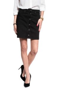 SPÓDNICA JEANSOWA LEE A LINE SKIRT MOTO BLACK L38NIZLG 112108283. Czarne spódnice Lee, l, bez wzorów, z jeansu. W wyprzedaży za 89,99 zł.