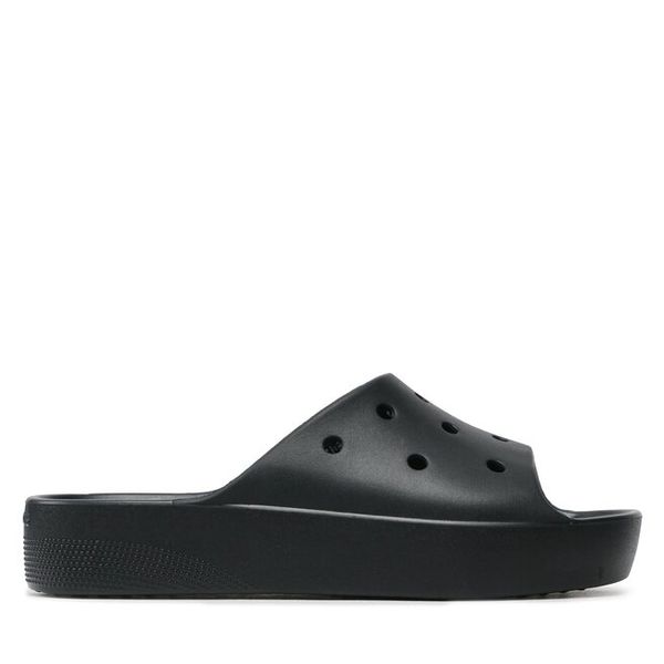 Klapki Crocs. Czarne klapki Crocs, bez wzorów, bez obcasa. Za 159,99 zł.