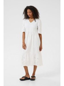 Kaffe Sukienka w kolorze białym rozmiar: 46. Białe sukienki Kaffe, bez wzorów, bez kołnierzyka, bez ramiączek, maxi. Za 135,17 zł.