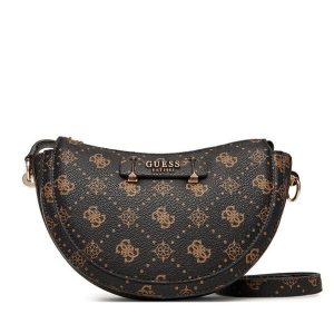 Torebka Guess. Brązowe torebki klasyczne Guess, z aplikacjami, bez dodatków. Za 469,99 zł.