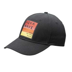 Czapka Z Daszkiem Z Logo Camro. Czarne czapki AQUAWAVE, bez wzorów, z bawełny. Za 77,99 zł.