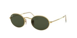 Okulary przeciwsłoneczne Ray-Ban Oval. Zielone okulary przeciwsłoneczne Ray-Ban, okrągłe. Za 629,99 zł.