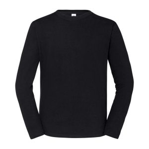 Koszulka Z Długim Rękawem Unisex Dla Dorosłych Iconic 195. Czarne bluzki FRUIT OF THE LOOM, xs, bez wzorów, sportowe, bez kołnierzyka, bez ramiączek. Za 62,99 zł.