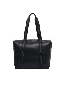 Tommy Jeans Torebka Tjw Daily Elevated Tote AW0AW19046 Czarny. Czarne torebki klasyczne Tommy Jeans, bez wzorów, z jeansu, bez dodatków. Za 449,99 zł.