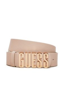 Guess Pasek Damski Meridian (BG) Belts BW9113 P4235 Écru. Paski Guess, z aplikacjami, ze skóry. W wyprzedaży za 149,99 zł.