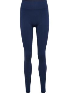 Damskie legginsy Hummel Hiit. Niebieskie legginsy Hummel, bez wzorów, z materiału, z podwyższonym stanem. Za 164,00 zł.