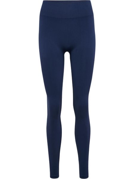 Damskie legginsy Hummel Hiit. Niebieskie legginsy Hummel, bez wzorów, z materiału, z podwyższonym stanem. Za 181,00 zł.
