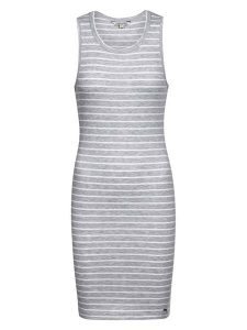 Herrlicher Sukienka w kolorze szarym rozmiar: XS. Szare sukienki Herrlicher, xs, bez wzorów, bez kołnierzyka, bez ramiączek, midi. Za 104,99 zł.