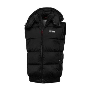 Kamizelka sportowa uniwersalna Pitbull West Coast Walpen bezrękawnik. Czarne kamizelki PITBULL, l, bez wzorów, bez kołnierzyka, bez ramiączek, bez kaptura. Za 279,00 zł.