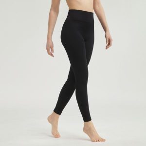 Damskie legginsy DIM Active Relax&Go. Czarne legginsy DIM, z aplikacjami, z materiału. Za 140,00 zł.