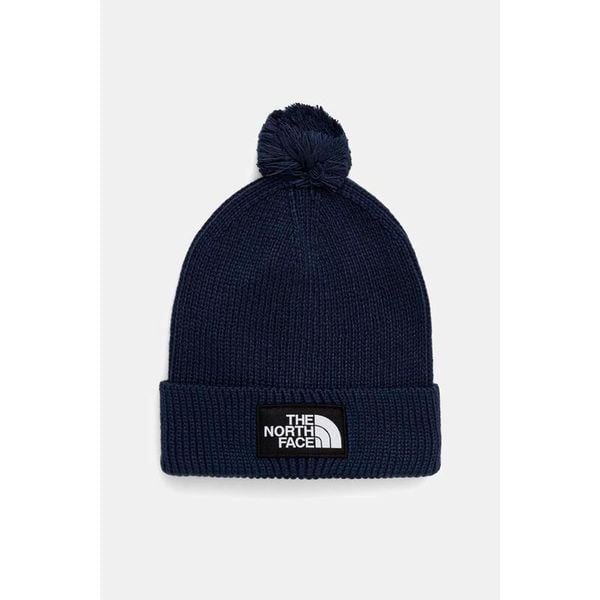 Czapka zimowa The North Face LOGO BOX POM BEANIE. Niebieskie czapki The North Face, bez wzorów. Za 124,99 zł.