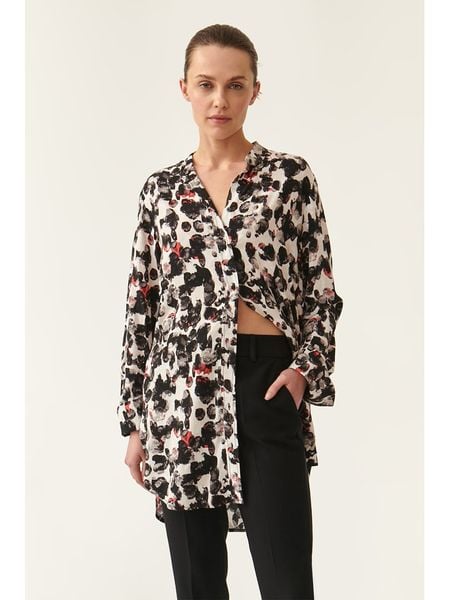 TATUUM Bluzka w kolorze beżowo-czarnym rozmiar: 38. Brązowe bluzki Tatuum, bez wzorów, z wiskozy, bez kołnierzyka, bez ramiączek. Za 107,45 zł.