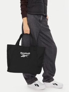 Reebok Torebka CWBEO-RBK-B-003-07 Czarny. Czarne shopper bag Reebok, bez wzorów, z materiału, bez dodatków. Za 99,99 zł.