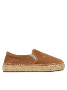 REPLAY Espadryle GWF22 .000.C0086T Beżowy. Brązowe espadryle Replay, bez wzorów, z materiału, bez obcasa. Za 259,99 zł.