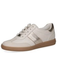 Caprice Skórzane sneakersy w kolorze kremowym rozmiar: 38. Brązowe trampki Caprice, bez wzorów, bez zapięcia. Za 267,92 zł.
