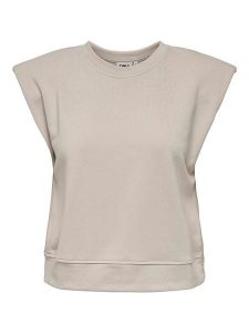 ONLY Bluza w kolorze beżowym rozmiar: L. Brązowe bluzy ONLY, l, bez wzorów, bez kaptura. Za 74,99 zł.