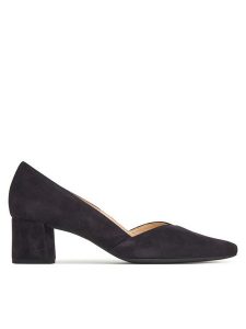 HÖGL Półbuty Boulevard 45 0-174502 Granatowy. Niebieskie czółenka HÖGL, bez wzorów, ze skóry, bez obcasa, na obcasie, bez zapięcia. Za 449,99 zł.