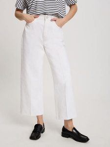 Cross Jeans Dżinsy - Comfort fit - w kolorze białym rozmiar: 29W. Białe jeansy Cross Jeans, bez wzorów, z jeansu, z podwyższonym stanem. Za 88,02 zł.