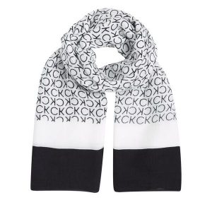 Chusta Calvin Klein. Czarne apaszki i chusty Calvin Klein, bez wzorów. Za 169,99 zł.