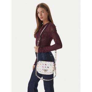 Torebka Guess. Białe torebki klasyczne Guess, z aplikacjami, bez dodatków. Za 589,99 zł.