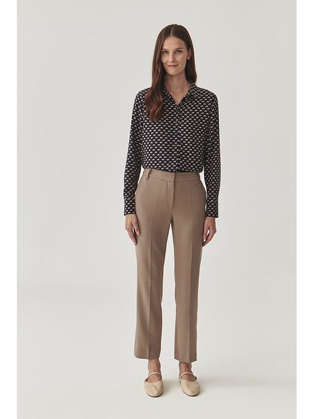 TATUUM Spodnie chino w kolorze szarobrązowym rozmiar: 40. Brązowe chinosy Tatuum, bez wzorów, z podwyższonym stanem. Za 170,47 zł.