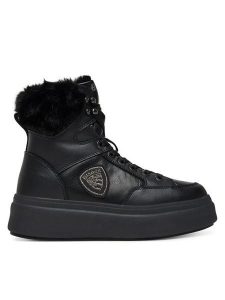 Blauer Botki F5EMERY01/LEA Czerwony. Czerwone botki Blauer, bez wzorów, ze skóry, bez obcasa, na płaskiej podeszwie, bez zapięcia. Za 589,99 zł.