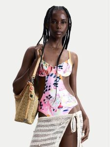 Desigual Strój kąpielowy Nasau 26SWMK17 Kolorowy. Stroje jednoczęściowe Desigual, bez wzorów, z syntetyku. Za 329,99 zł.