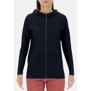 Bluza sportowa damska Uyn Woman Run Fit OW Hooded Full Zip. Czarne bluzy UYN, m, bez wzorów, bez kaptura. W wyprzedaży za 343,49 zł.